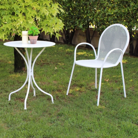 Tavolo Bristol Ø 60 - Bianco -5