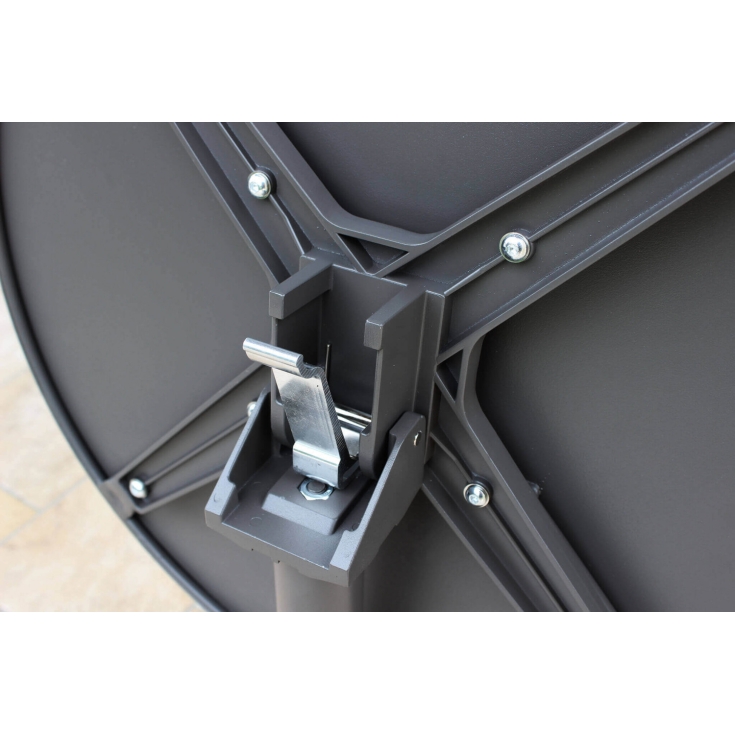 Tavolo Vega Ø 60 - Grigio scuro -3