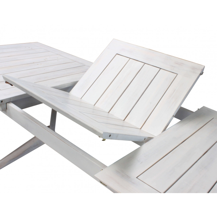 Tavolo Bali 150/200x90 Bianco -3