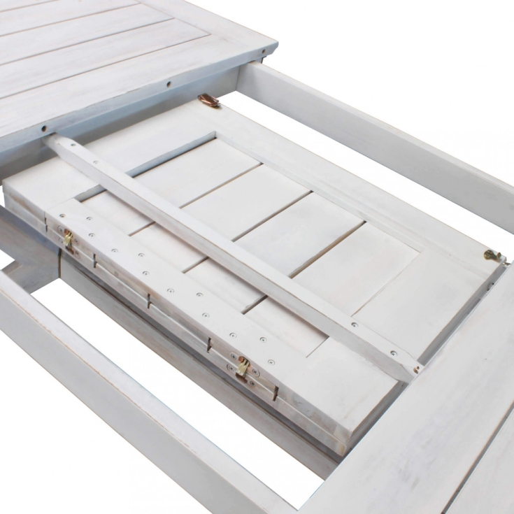 Tavolo Bali 150/200x90 Bianco -4