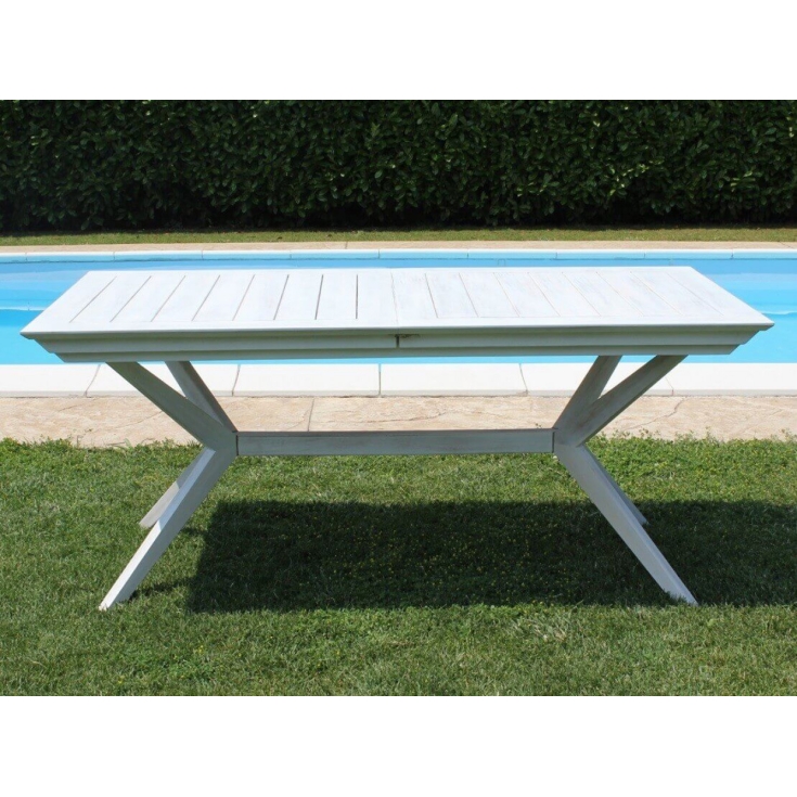 Tavolo Bali 150/200x90 Bianco -5