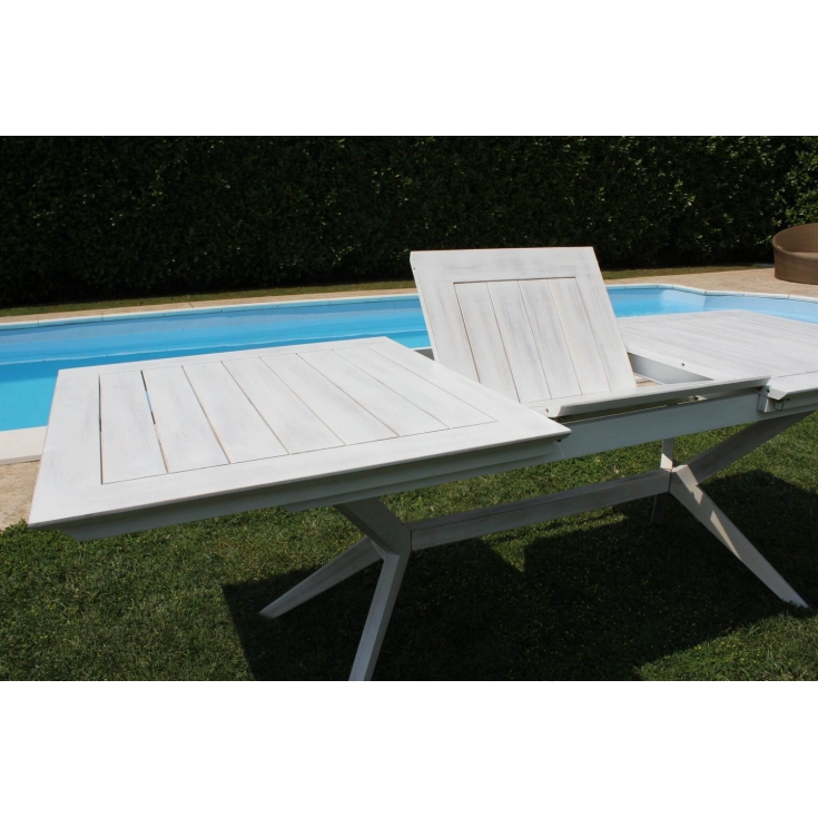 Tavolo Bali 150/200x90 Bianco -7