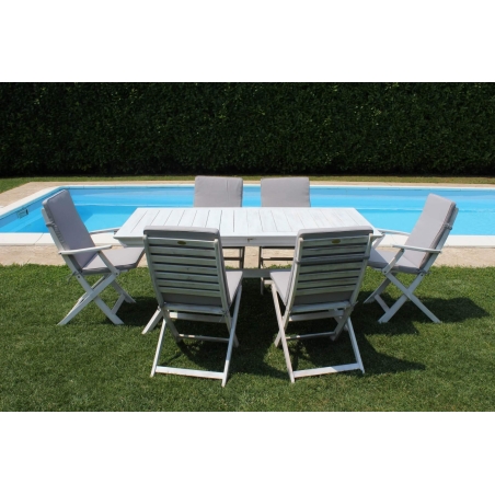 Tavolo Bali 150/200x90 Bianco -8