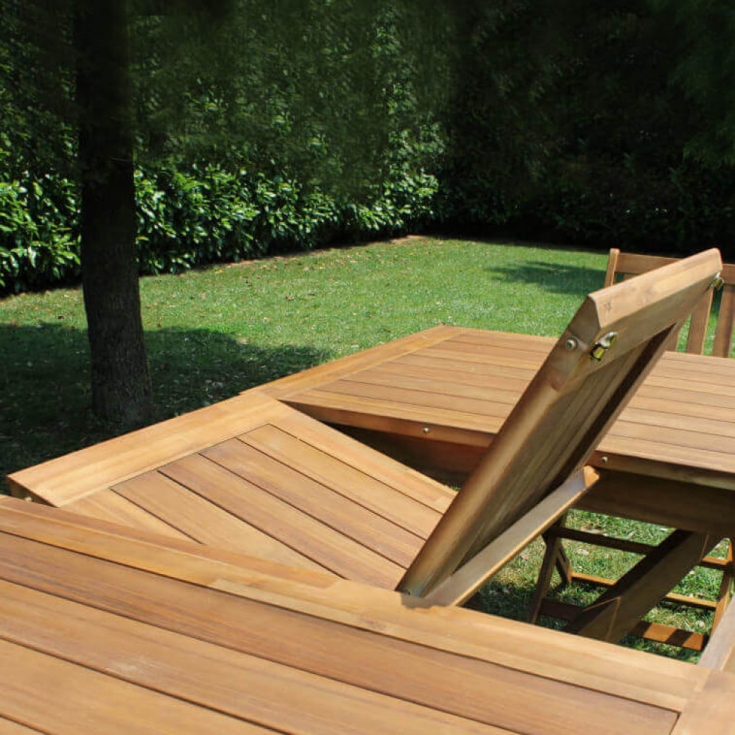 Tavolo Bali 180/240x90 - Marrone -3