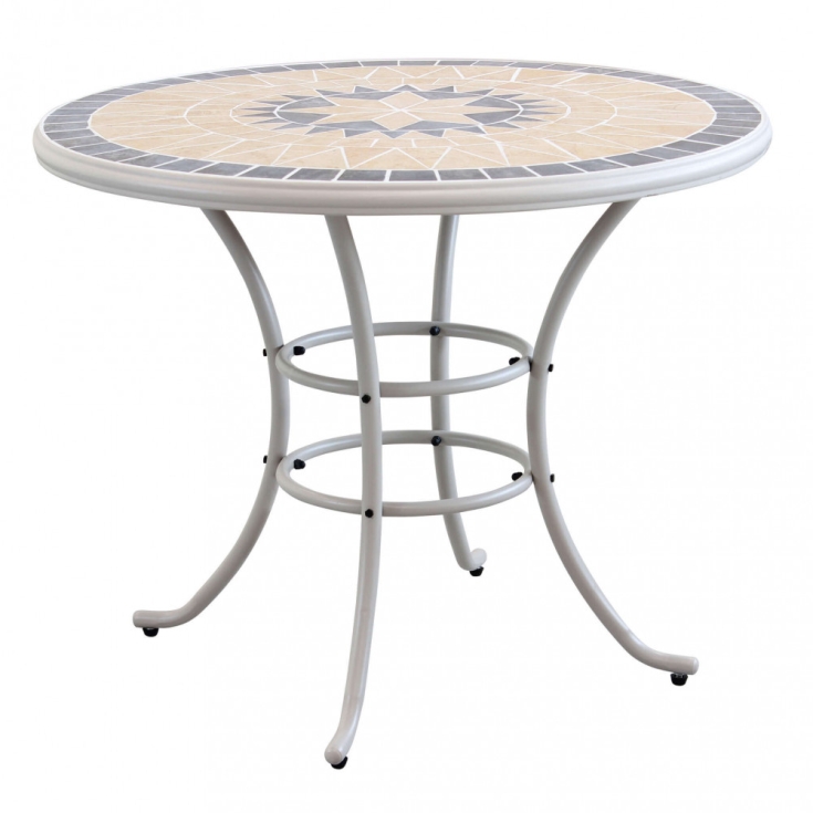 Tavolo Rotondo Perse Ø 90 - Tortora -1