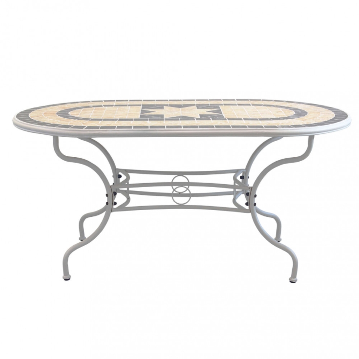 Tavolo Ovale Perse 160x90 - Tortora -2