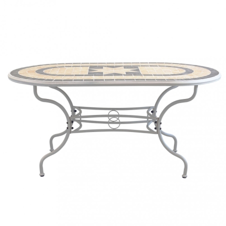 Tavolo Ovale Perse 160x90 - Tortora -2