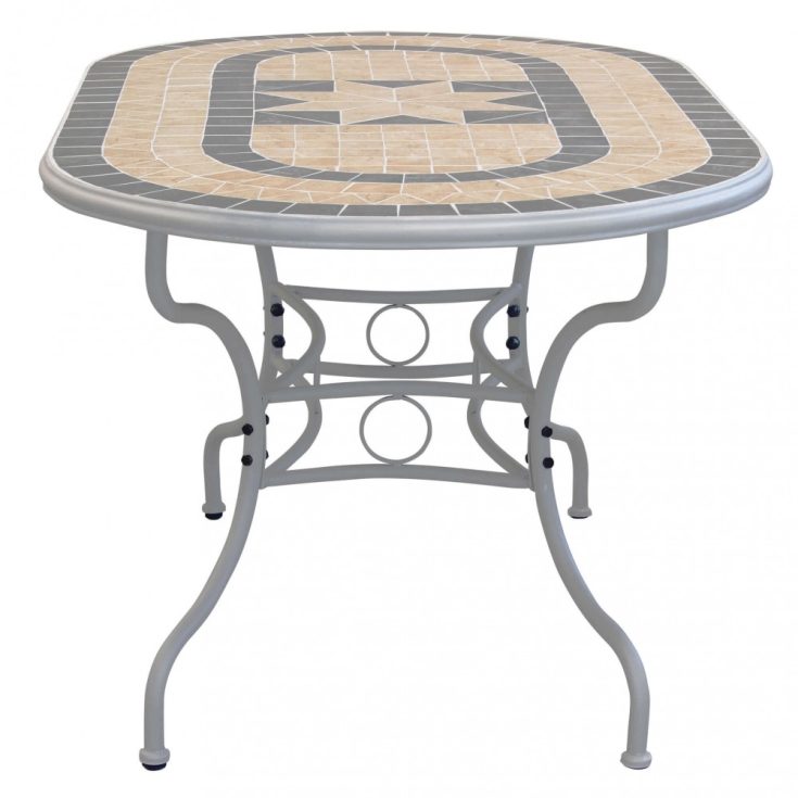 Tavolo Ovale Perse 160x90 - Tortora -3