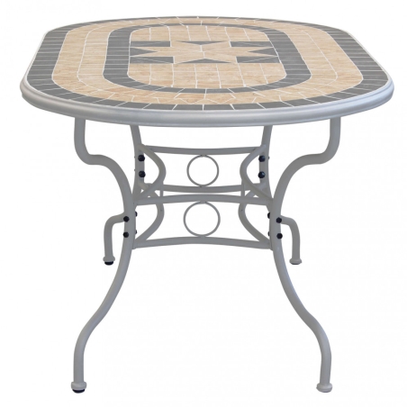 Tavolo Ovale Perse 160x90 - Tortora -3