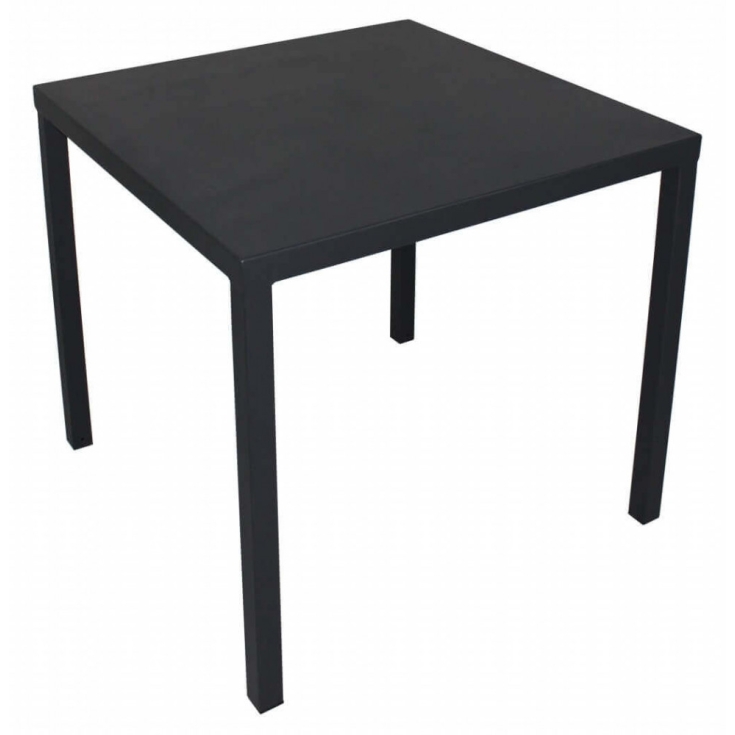 Tavolo Manchester 80x80 Impilabile - Antracite -2