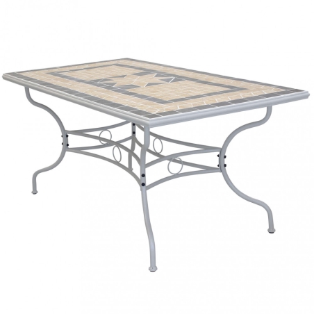 Tavolo Rettangolare Perse 160x90 - Tortora -1