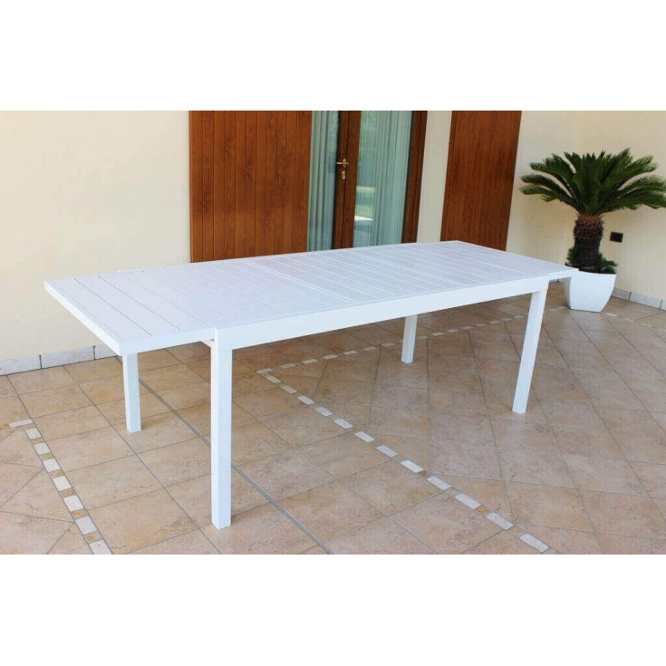 Tavolo Formentera 160/240x90 - Bianco -5