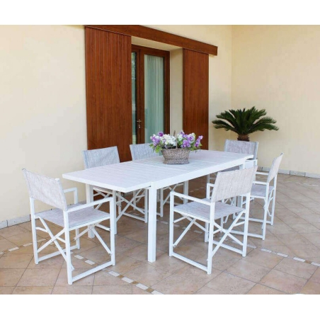 Tavolo Formentera 160/240x90 - Bianco -6