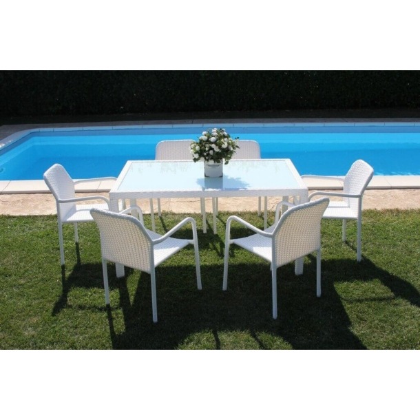 Tavolo Azore 150x90 - Bianco -4
