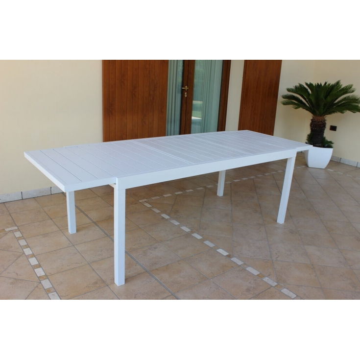Tavolo Formentera 200/300x100 - Bianco -4