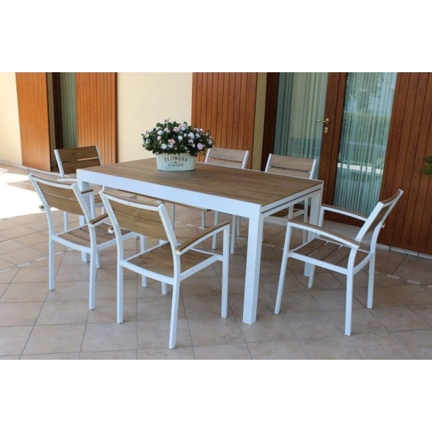 Tavolo Cayman 160/240x95 - Bianco -6