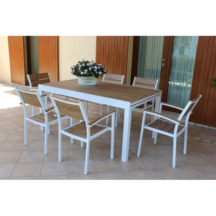 Tavolo Cayman 160/240x95 - Bianco -6