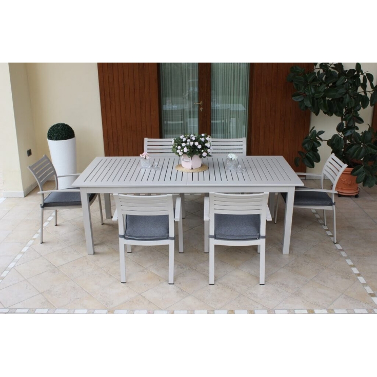 Tavolo Cuba Allungabile 220/280x100 - Tortora -8