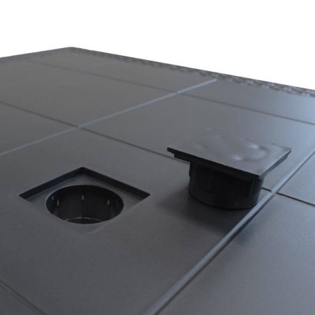 Tavolo Dallas 80x80 - Antracite -5