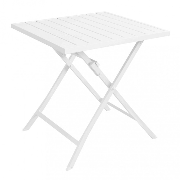 Tavolo Alabama 70x70 Pieghevole - Bianco -1