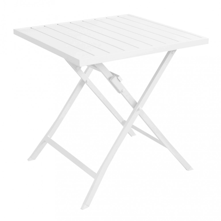Tavolo Alabama 70x70 Pieghevole - Bianco -1