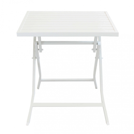 Tavolo Alabama 70x70 Pieghevole - Bianco -3