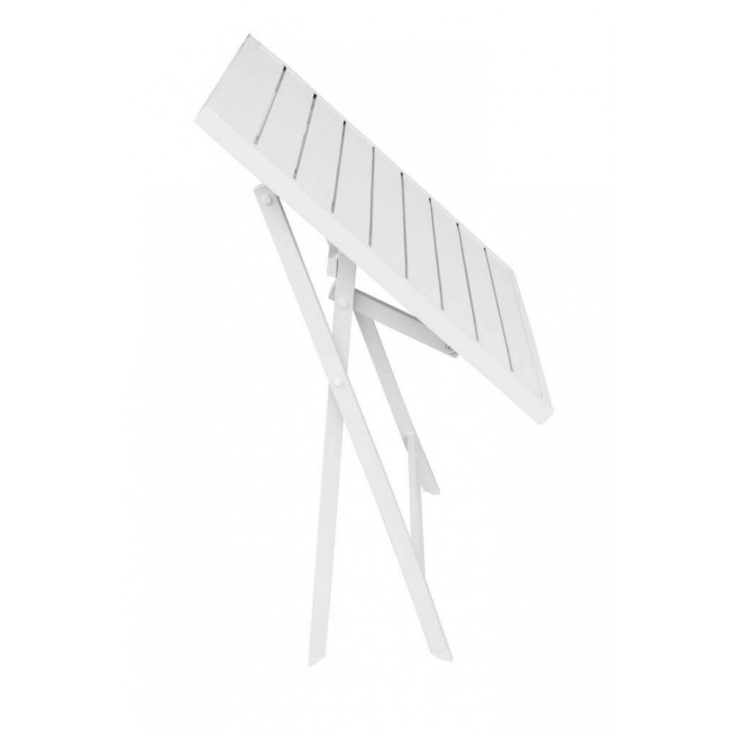 Tavolo Alabama 70x70 Pieghevole - Bianco -4