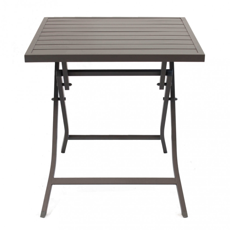 Tavolo Alabama 70x70 Pieghevole - Taupe -3