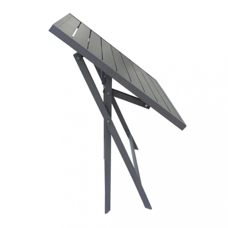 Tavolo Alabama 70x70 Pieghevole - Taupe -4