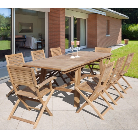 Tavolo Mirage 160/240x90 - Marrone -8