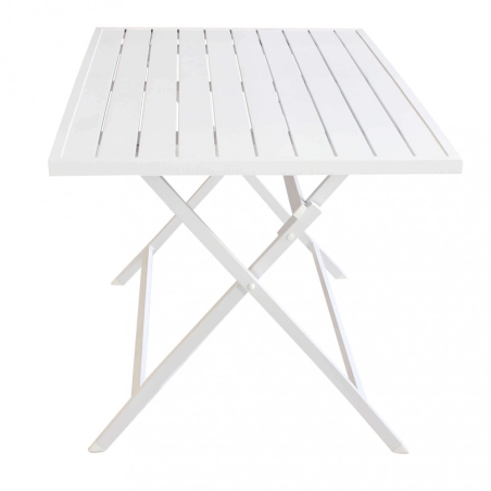 Tavolo Alabama 70x130 Pieghevole - Bianco -3
