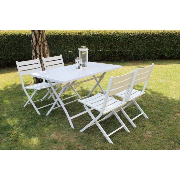 Tavolo Alabama 70x130 Pieghevole - Bianco -6