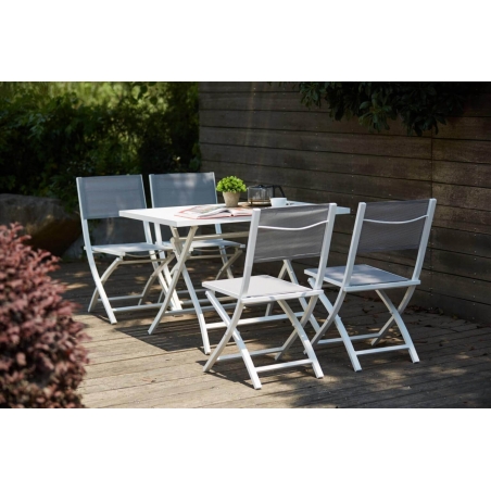 Tavolo Alabama 70x130 Pieghevole - Bianco -7