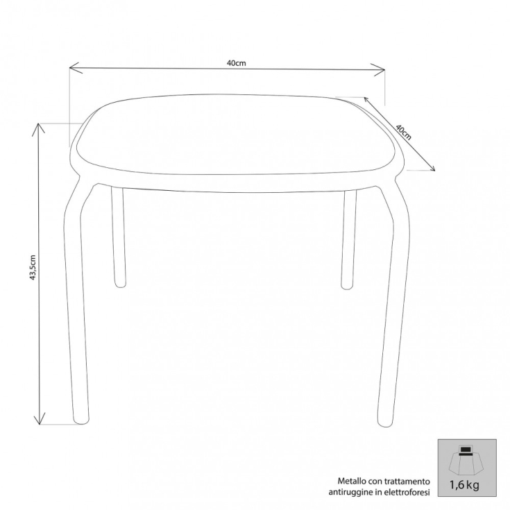 Tavolino Midway - Bianco -3