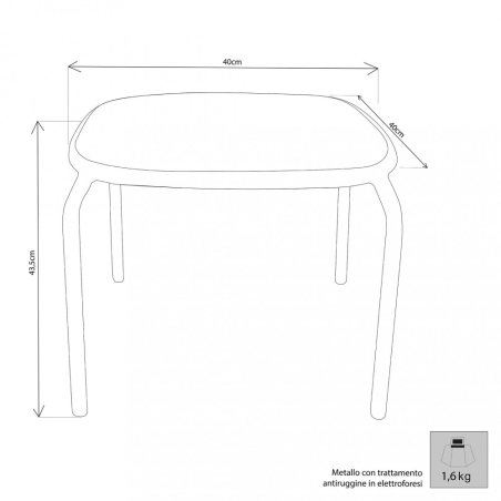 Tavolino Midway - Bianco -3