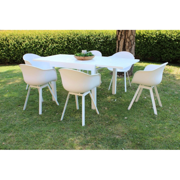 Tavolo Hawaii 90/180x90 - Bianco -7