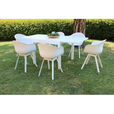 Tavolo Hawaii 90/180x90 - Bianco -7