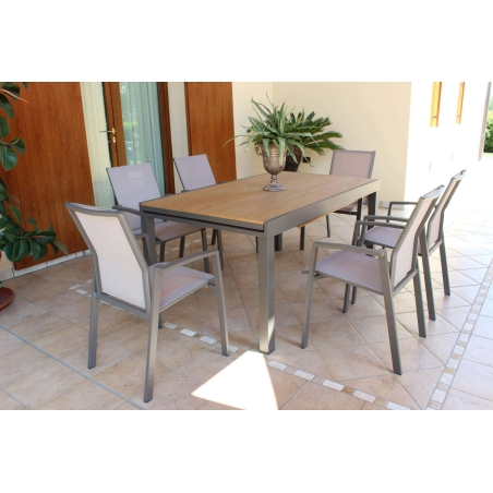 Tavolo Cayman 160/240x95 - Taupe -6