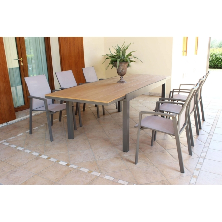 Tavolo Cayman 160/240x95 - Taupe -7