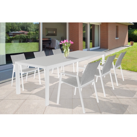 Tavolo Houston 160/240x100 - Bianco -6