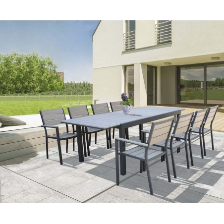 Tavolo Pental 180/240x100 - Antracite -5