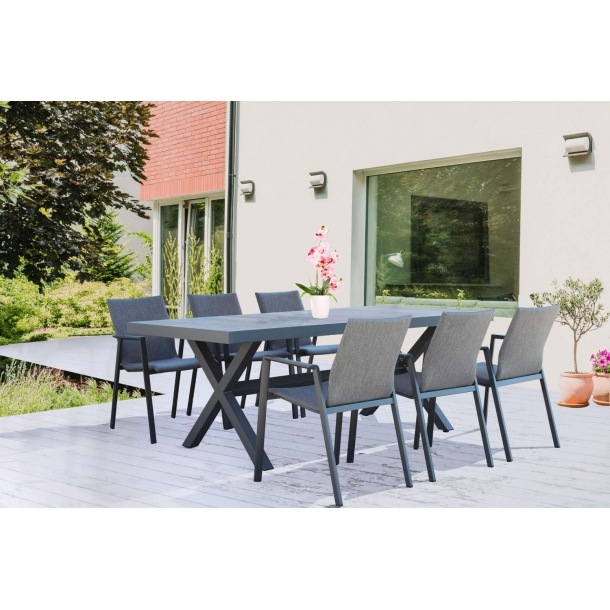 Tavolo Mackay 200x100 - Antracite -6