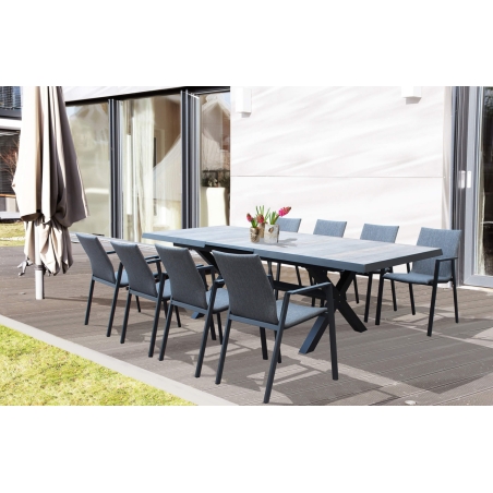 Tavolo Djerba 200/260x100 - Antracite -8