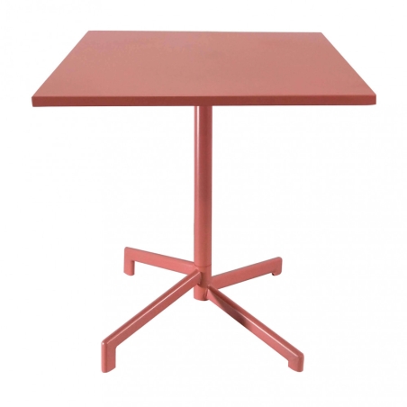 Tavolo Vega 70x70 - Rosso -1