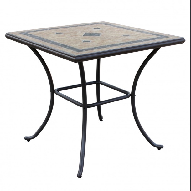 Tavolo Quadrato Nereo 80x80 - Taupe -1