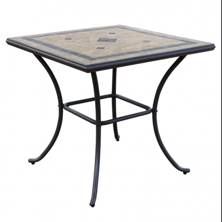 Tavolo Quadrato Nereo 80x80 - Taupe -1