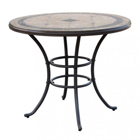 Tavolo Rotondo Nereo Ø 90 - Taupe -1