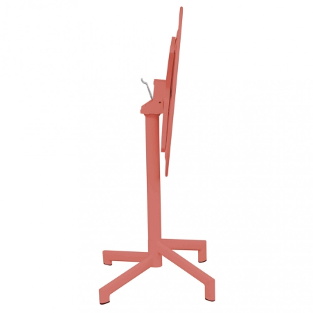 Tavolo Vega Ø 60 - Rosso Corallo -2