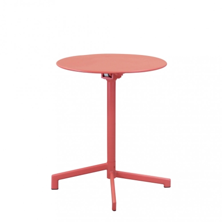 Tavolo Vega Ø 60 - Rosso Corallo -3