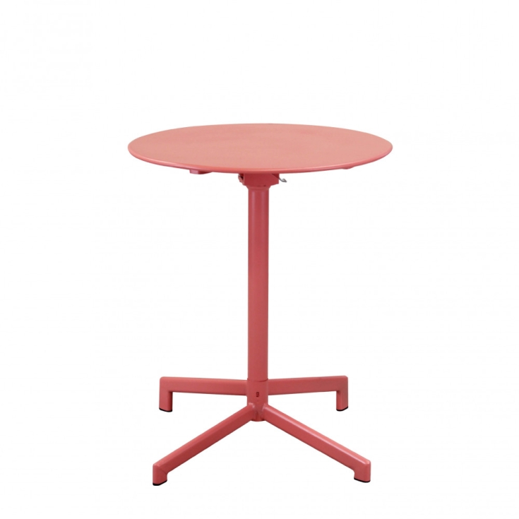 Tavolo Vega Ø 60 - Rosso Corallo -4
